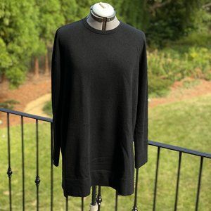 J Jill Cashmere Sweater Tunic Large Black